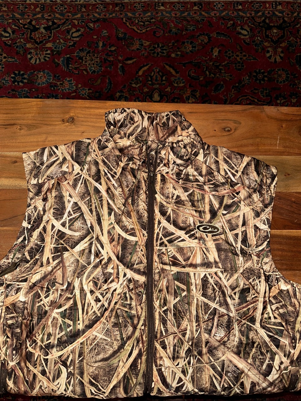 Men's Drake Realtree-Style Camouflage Zip Vest